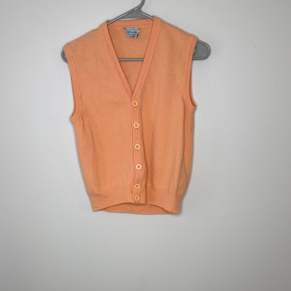 Benetton 100% Lambswool Cardigan Vest